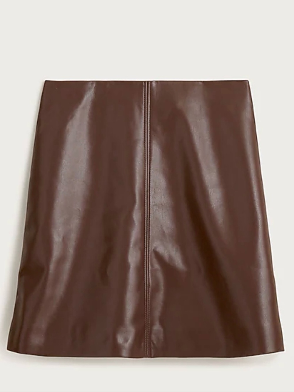 🤎 J.Crew Faux-Leather A-Line Skirt — THE Perfect Fall Skirt! 🍂 Size 14